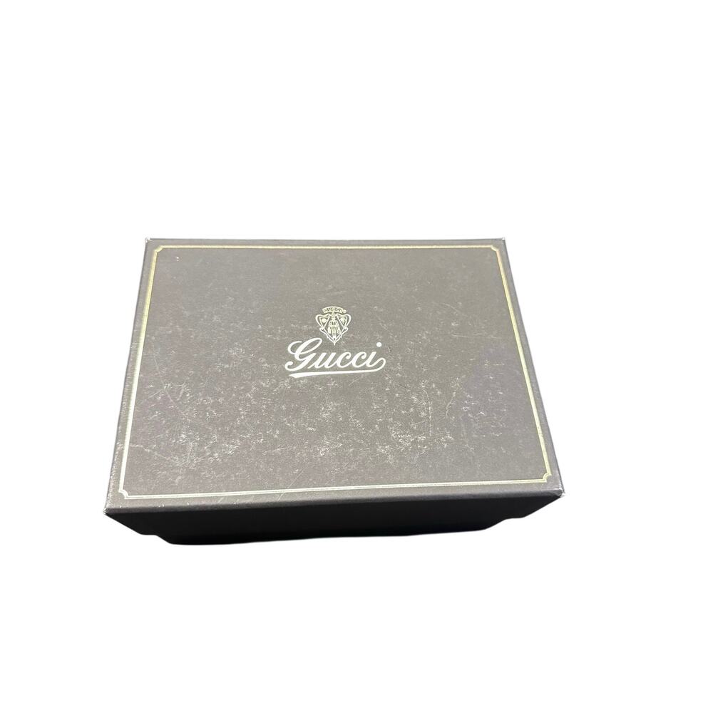 Gucci 9-Piece Leather Shoe Care Kit Black Brushes Polish Box Rare